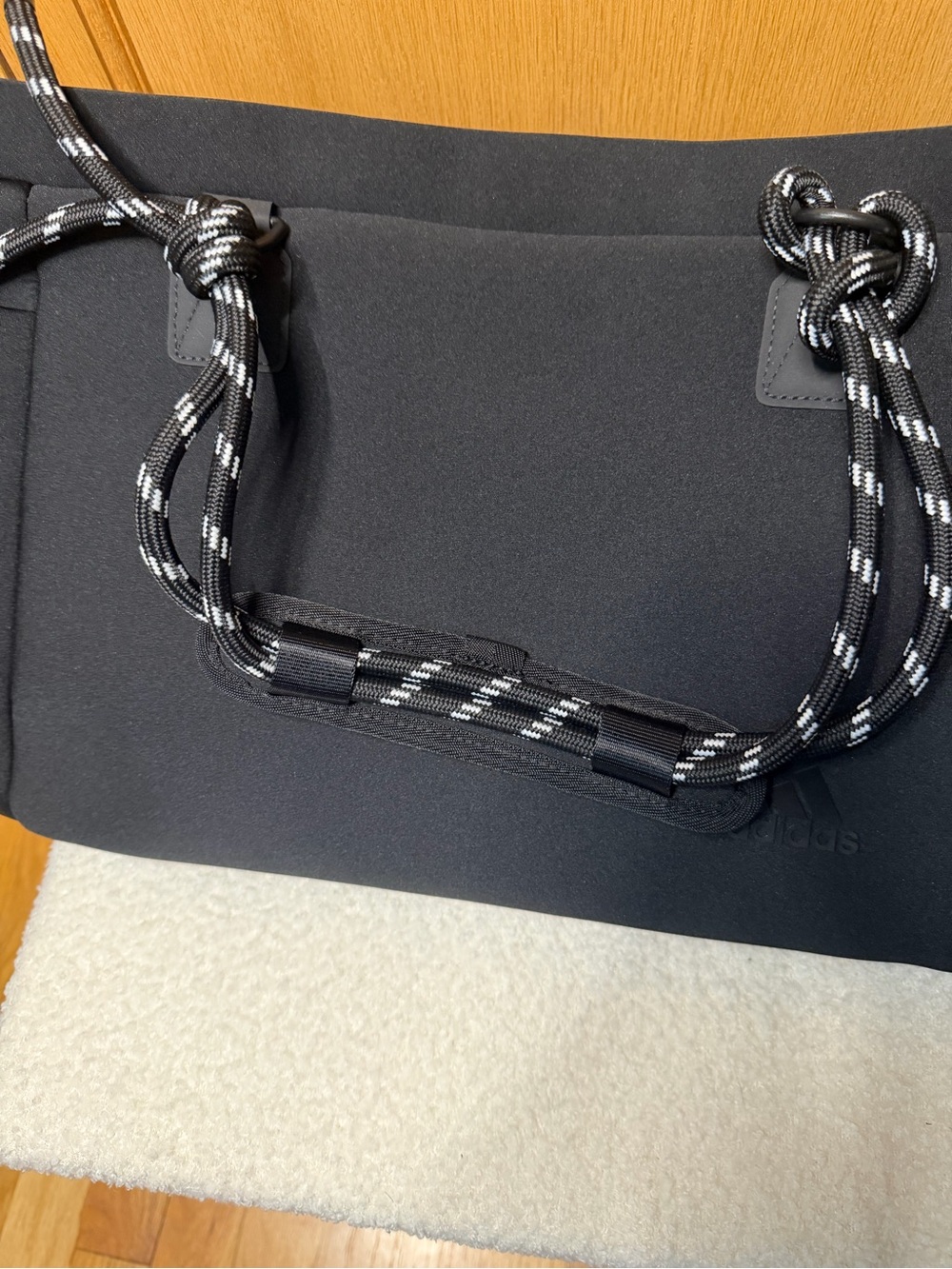 adidas Black Tote with Contrasting Rope Handles - Picture 8 of 12
